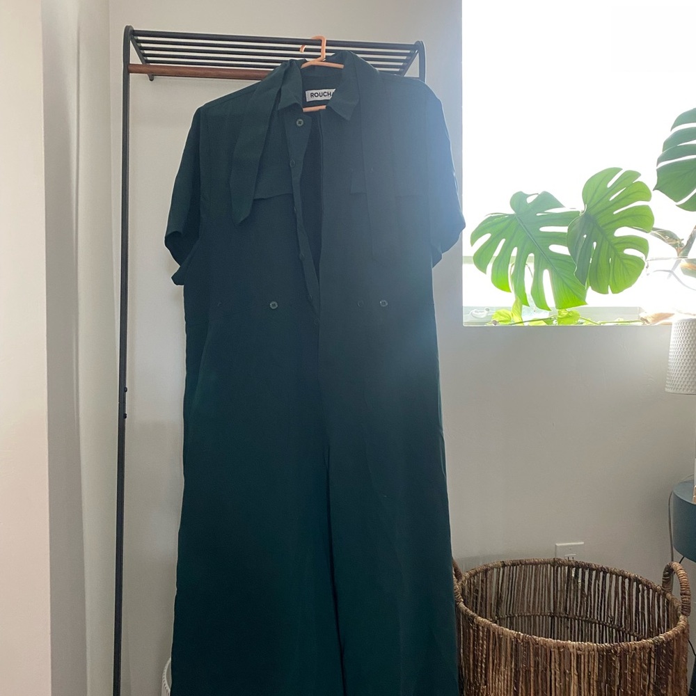 ROUCHA JOPA Dark Green  Wide Leg Jumpsuit
